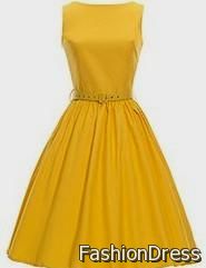 casual yellow dresses 2017-2018