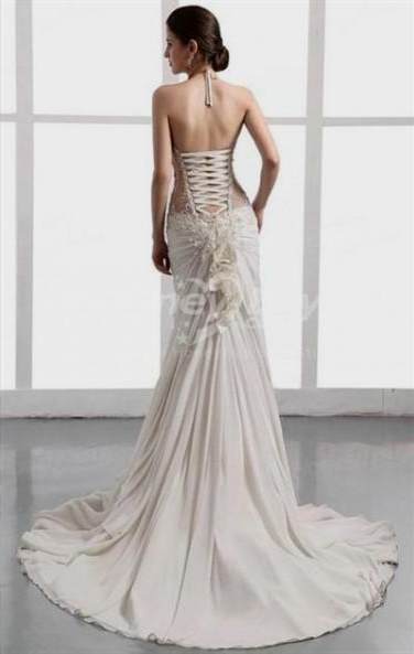 chiffon backless wedding dresses 2018