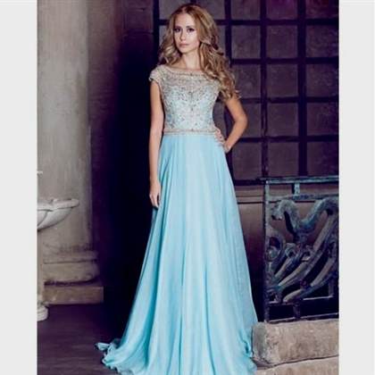 chiffon prom dresses with sleeves 2018