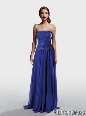 cobalt blue bridesmaid dress lace 2017-2018
