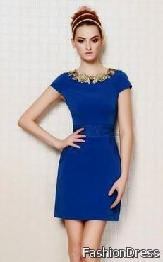cobalt blue dress for wedding 2017-2018