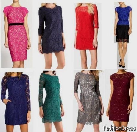 colorful lace dresses 2017-2018