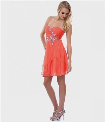 coral homecoming dresses 2017-2018