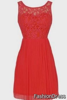 coral sundress lace 2017-2018