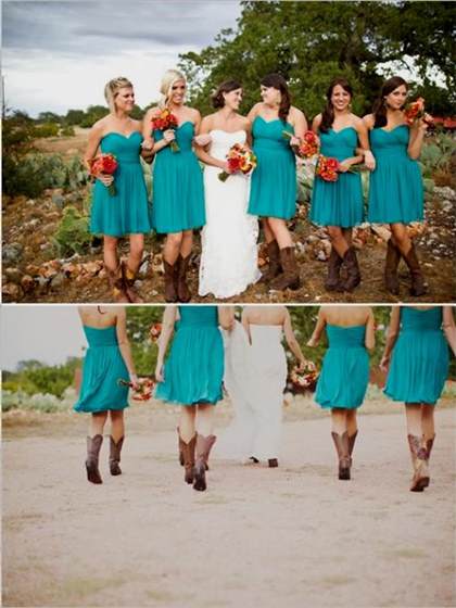 country western style bridesmaid dresses 2018