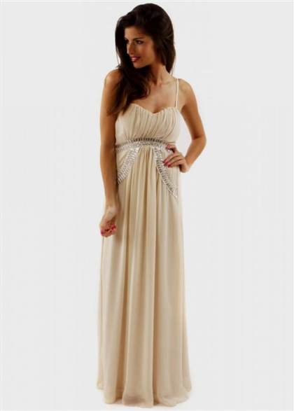 cream maxi dress with sleeves 2017-2018