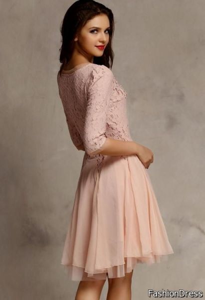 cute casual pink dresses 2017-2018