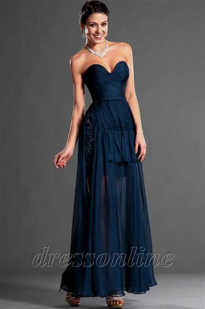 dark blue prom dress 2017-2018