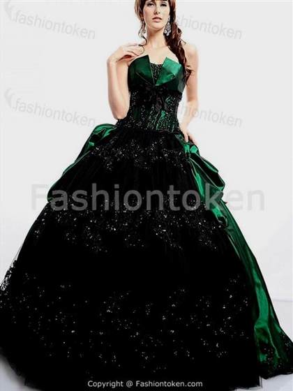 dark green and black prom dresses 2017-2018
