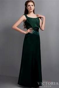dark green chiffon prom dress 2017-2018