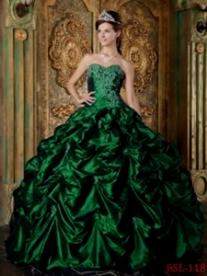 dark green quinceanera dresses 2018
