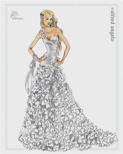 disney princess wedding dresses rapunzel 2017-2018