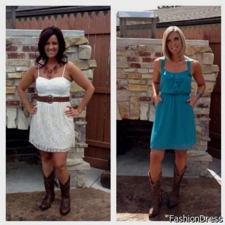 dresses to wear with cowboy boots 2017-2018