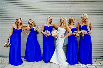 electric blue bridesmaid dresses 2017-2018
