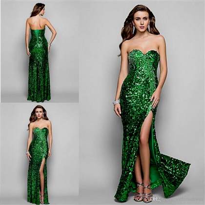 emerald prom dresses sequins 2018