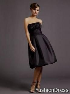 formal black dresses knee length 2017-2018