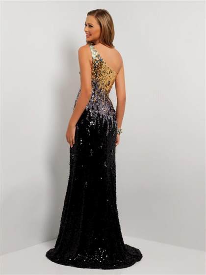 gold and black sequin prom dress 2017-2018