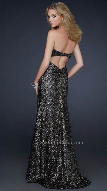gold and black sequin prom dress 2017-2018