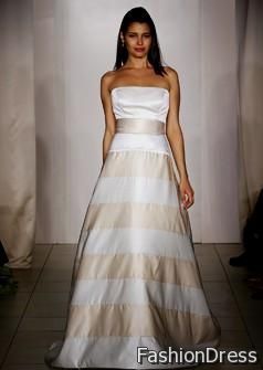 gold and white striped dress 2017-2018