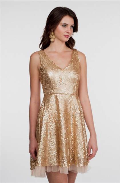 gold cocktail dress 2018