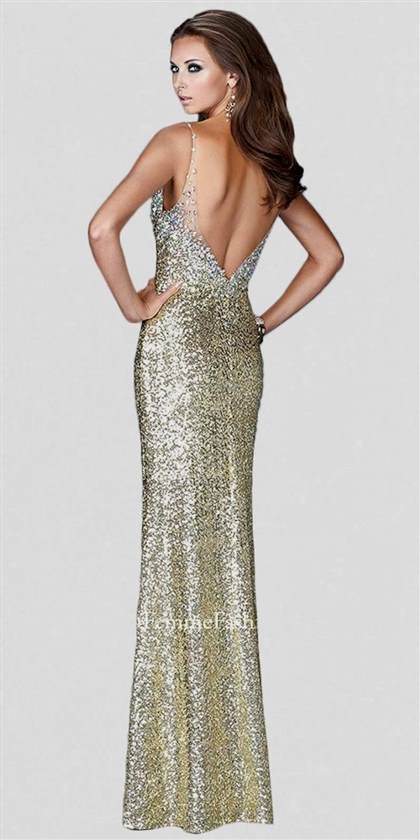 gold sparkly prom dress 2017-2018
