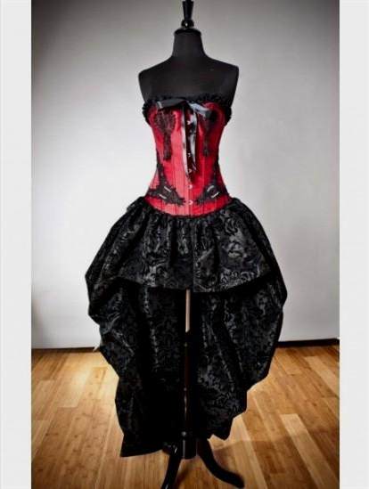 gothic red and black prom dress 2017-2018