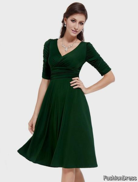 green casual dresses 2017-2018