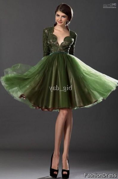 green cocktail dresses 2017-2018