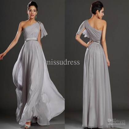 grey chiffon bridesmaid dresses long 2018