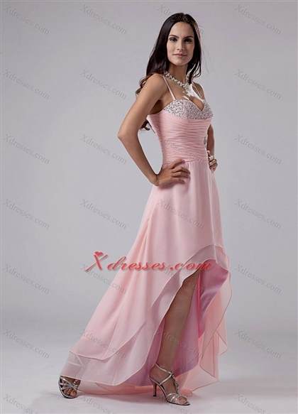 high low prom dresses with straps 2017-2018
