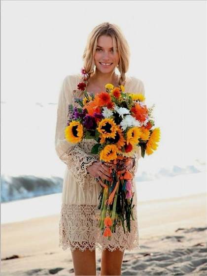 hippie beach wedding dress 2017-2018