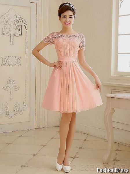 homecoming dresses knee length with sleeves 2017-2018