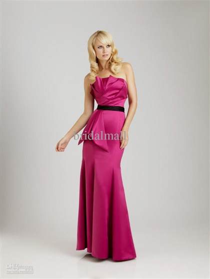 hot pink and black bridesmaid dresses 2017-2018