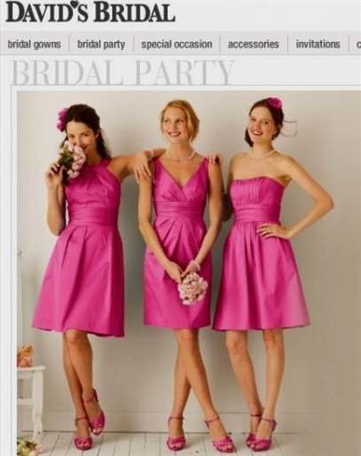 hot pink bridesmaid dresses david’s bridal 2017-2018