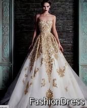 ivory gold bridesmaid dresses 2017-2018
