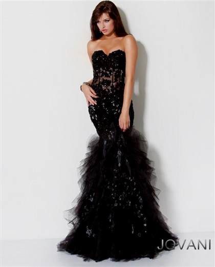 jovani black lace mermaid dress 2017-2018