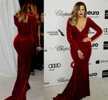 khloe kardashian red carpet dresses 2017-2018