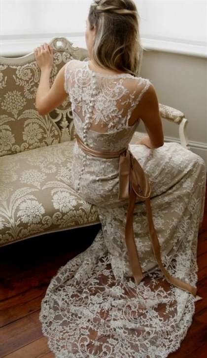 lace back wedding dress 2017-2018