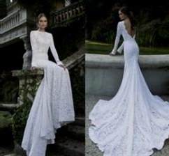 lace wedding dress low open back 2017-2018