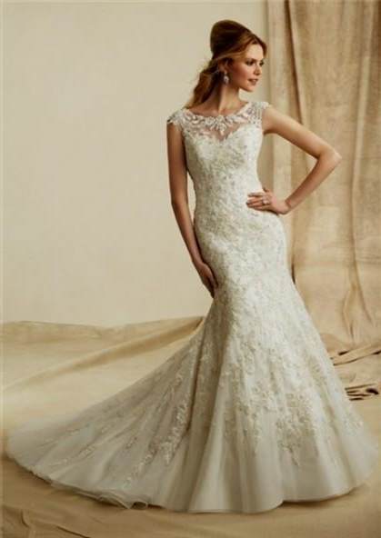 lace wedding dresses with sleeves and open back 2017-2018