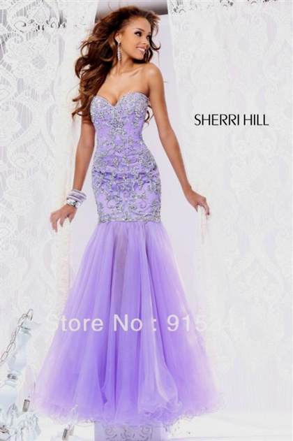 lavender prom dress mermaid 2017-2018