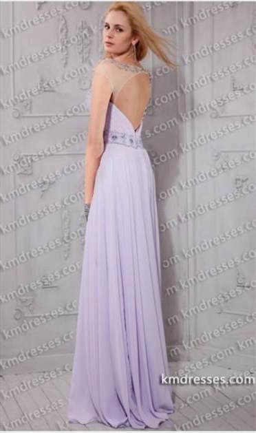 lavender prom dress open back 2017-2018