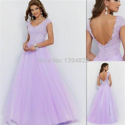 lavender prom dress open back 2017-2018
