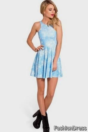 light blue casual summer dresses 2017-2018