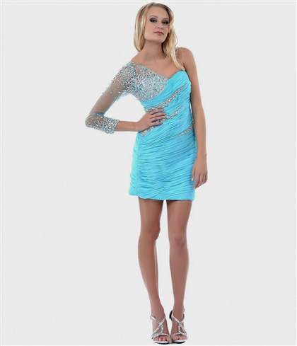 light blue dresses for prom short 2017-2018