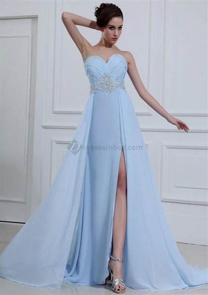light blue strapless prom dresses 2017-2018