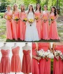 light coral wedding dress 2018