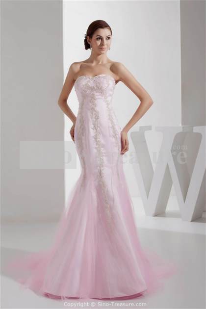 light pink strapless bridesmaid dress 2017-2018