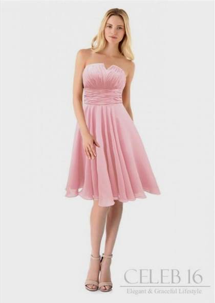 light pink strapless bridesmaid dress 2017-2018