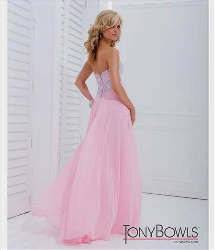 light pink strapless prom dresses 2018